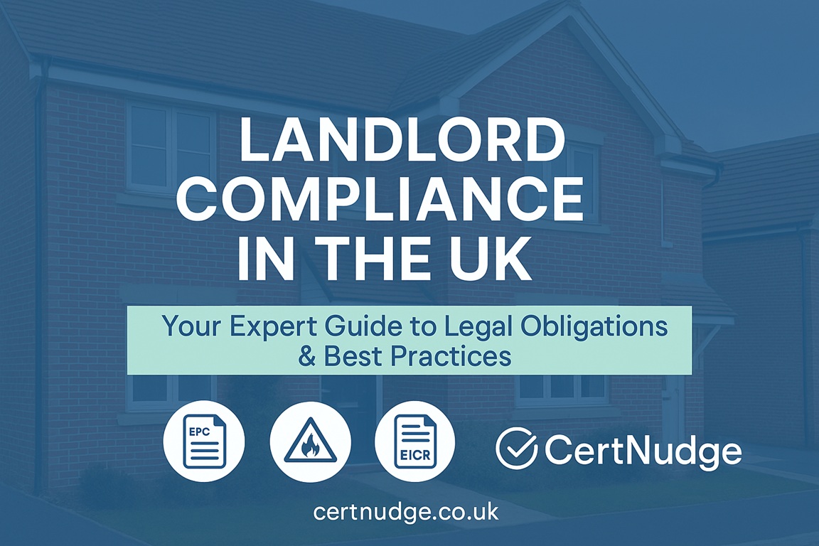 Landlord compliance guide image with epc eicr