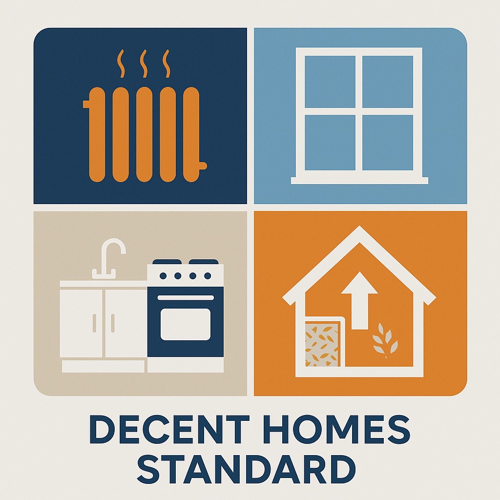 Illustration representing the Decent Homes Standard