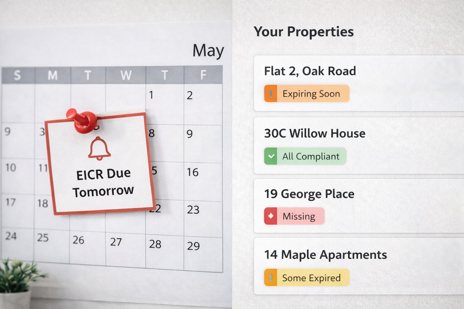 Monthly routine to keep landlord certificates up to date and avoid missed renewals