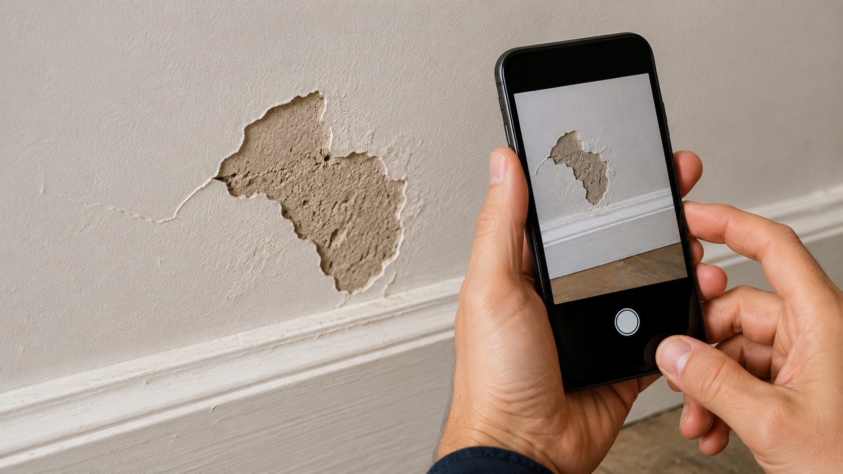 End of tenancy inspection checklist with photo references of damage